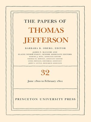 cover image of The Papers of Thomas Jefferson, Volume 32